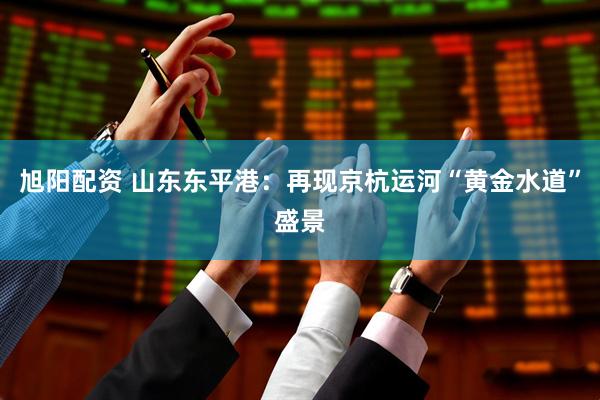旭阳配资 山东东平港：再现京杭运河“黄金水道”盛景