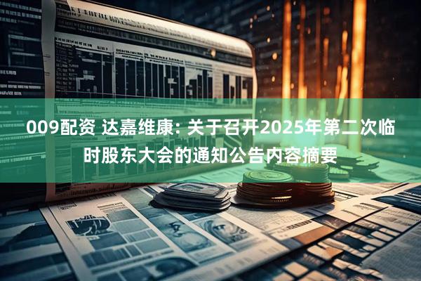 009配资 达嘉维康: 关于召开2025年第二次临时股东大会的通知公告内容摘要